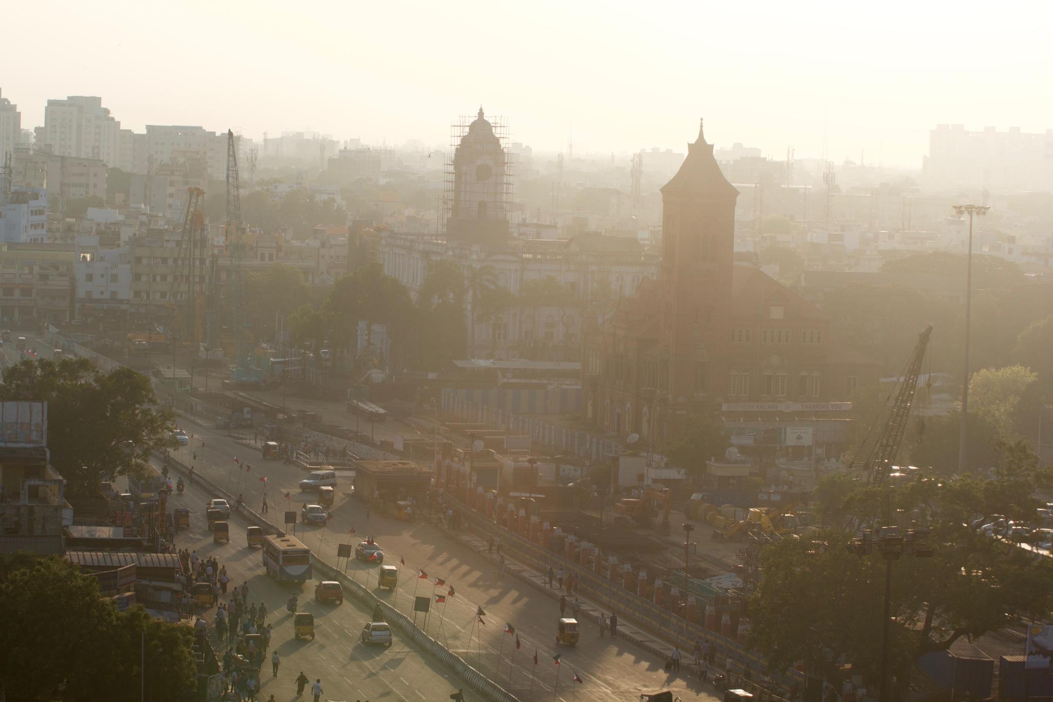 A street in the Chennai's centre