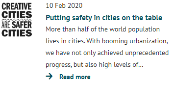 Creative Cities are Safer Cities