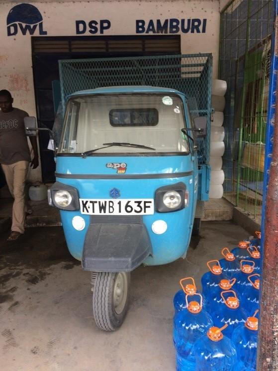 Water distribution tuk tuk