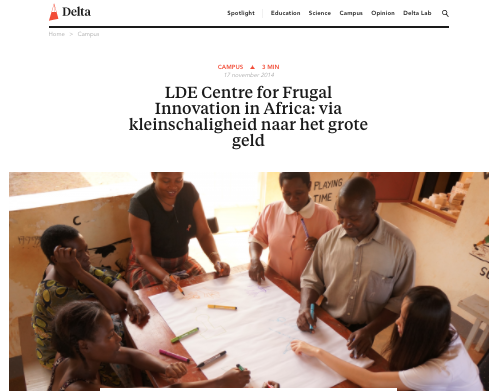 CFIA in de media, Delta; via kleinschaligheid naar het grote geld