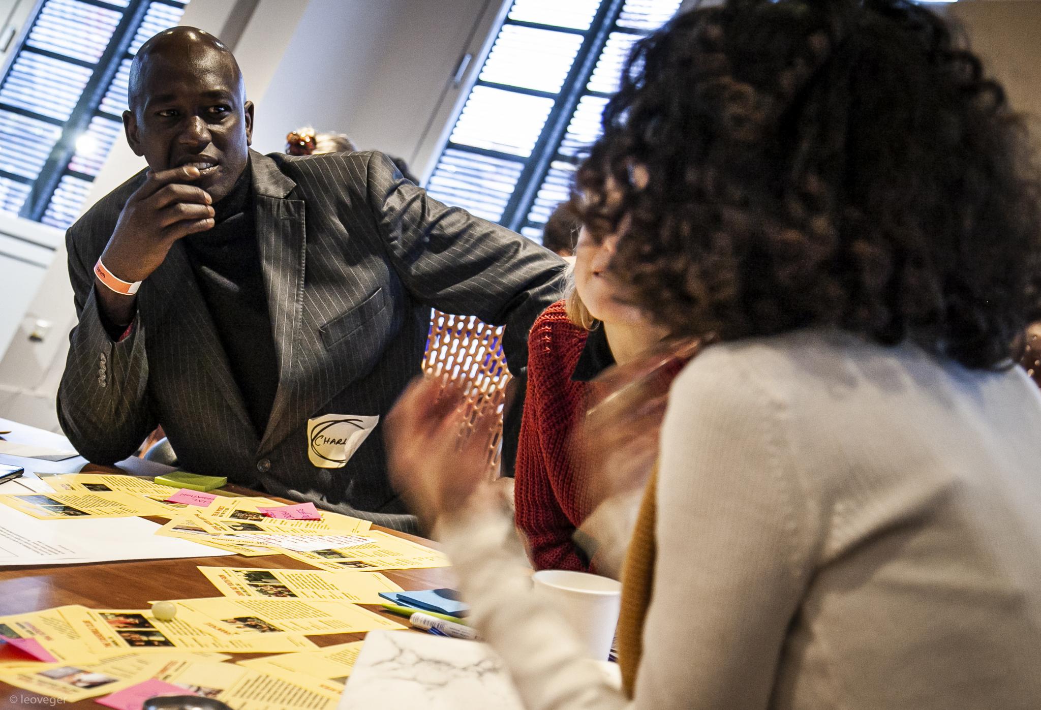 Charles Gachanga during the Radical Collaboration Lab