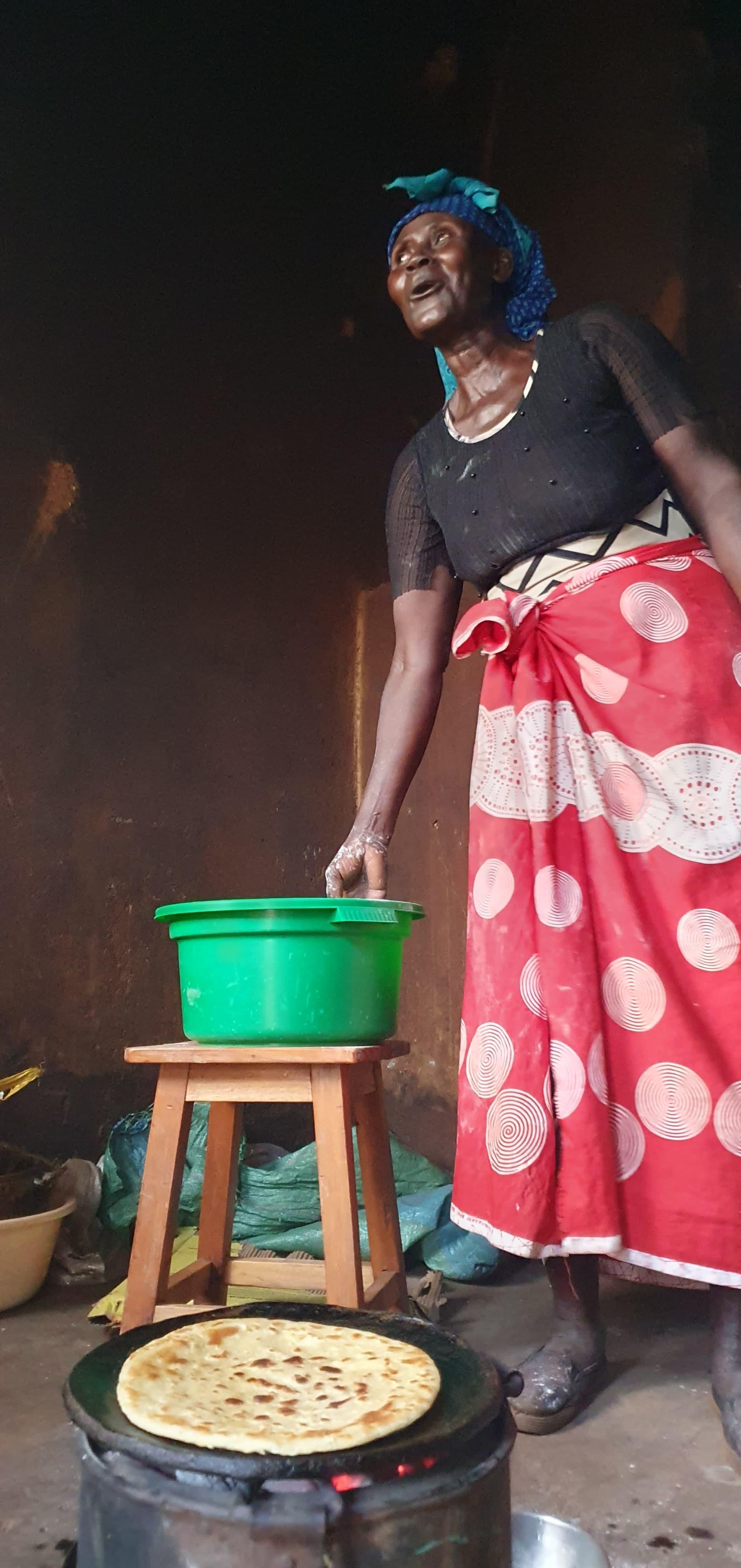 Local women in the kitchen