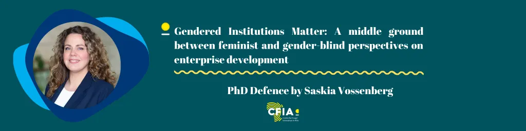 CFIA - Frugal Innovation - Saskia Vossenberg - PhD Defence