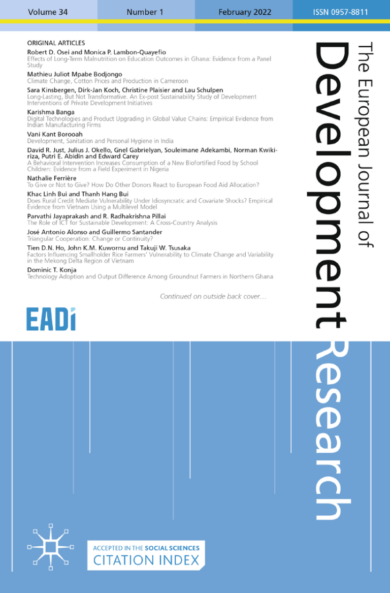 The European Journal of Development Research