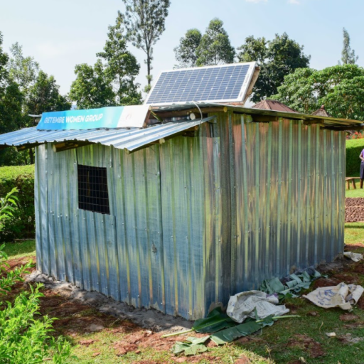 Solar Kiosk of the Getembe Women Group in rural Kenya