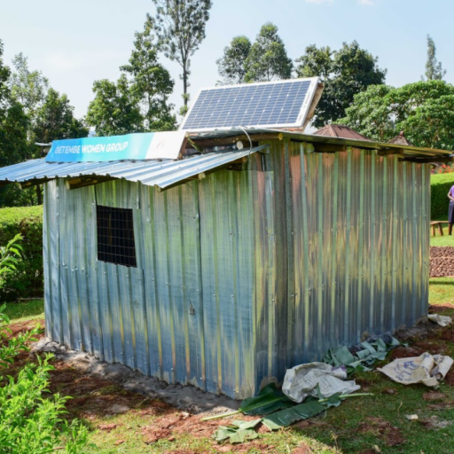 Solar Kiosk of the Getembe Women Group in rural Kenya