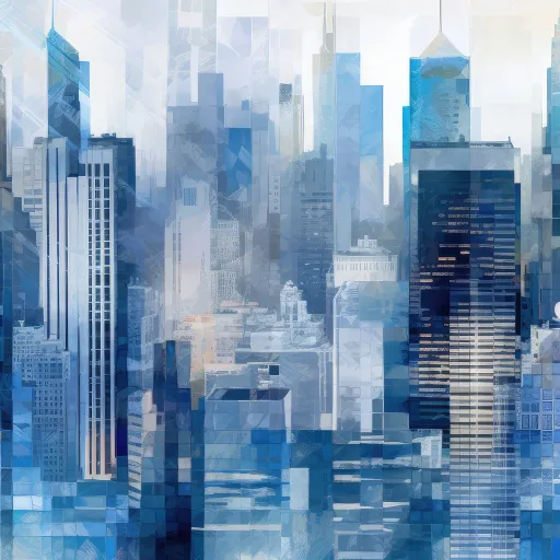 Animated abstract cityscape