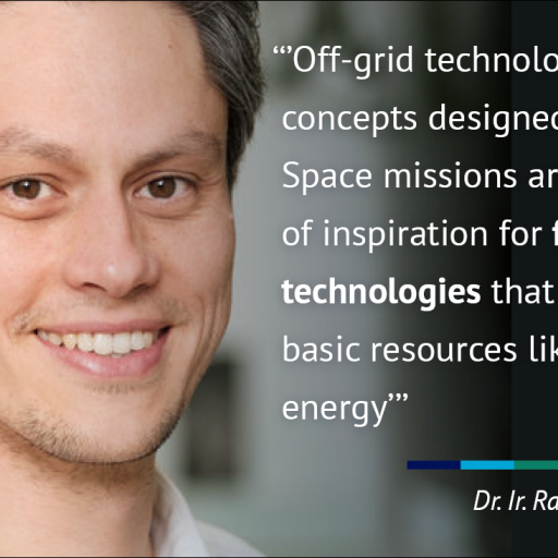 Off-grid technological concepts designed for Space are a source of inspiration for frugal technologies that can provide basic resources like water and energy