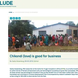 CFIA in de media, INCLUDE; Chikondi (love) is good for business.